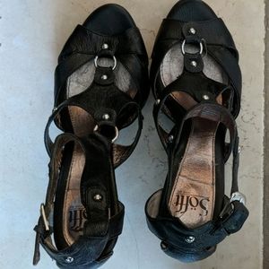 Sofft Black Leather Heels